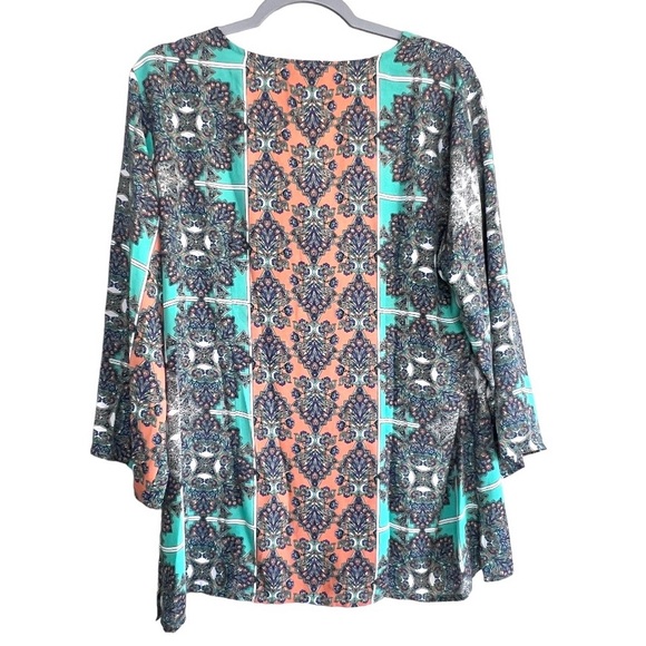 Cynthia Rowley Print Tunic Top size XL - Picture 3 of 8